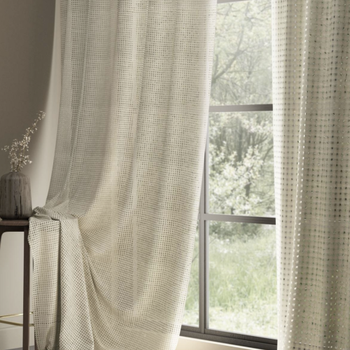 Linen library sheers curtains