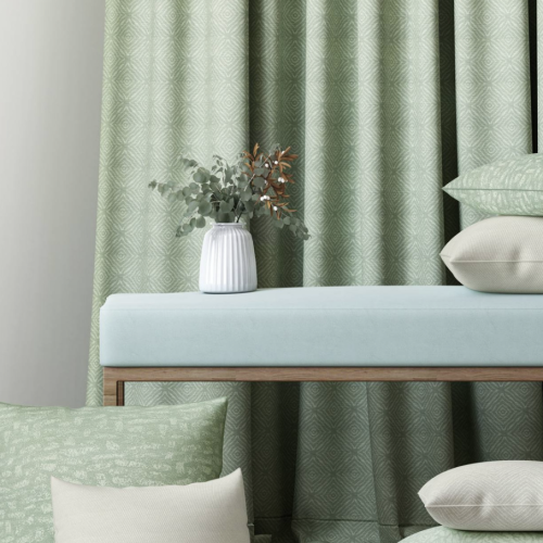 Lyon matte jacquard curtains